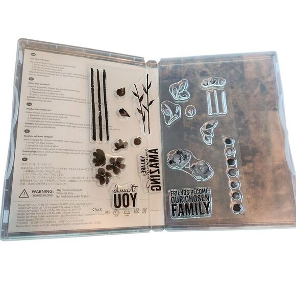 Stampin' Up! PAINTED PETALS Stamp Set of 13 137146 Family Friends Thanks Flowers - Picture 5 of 5